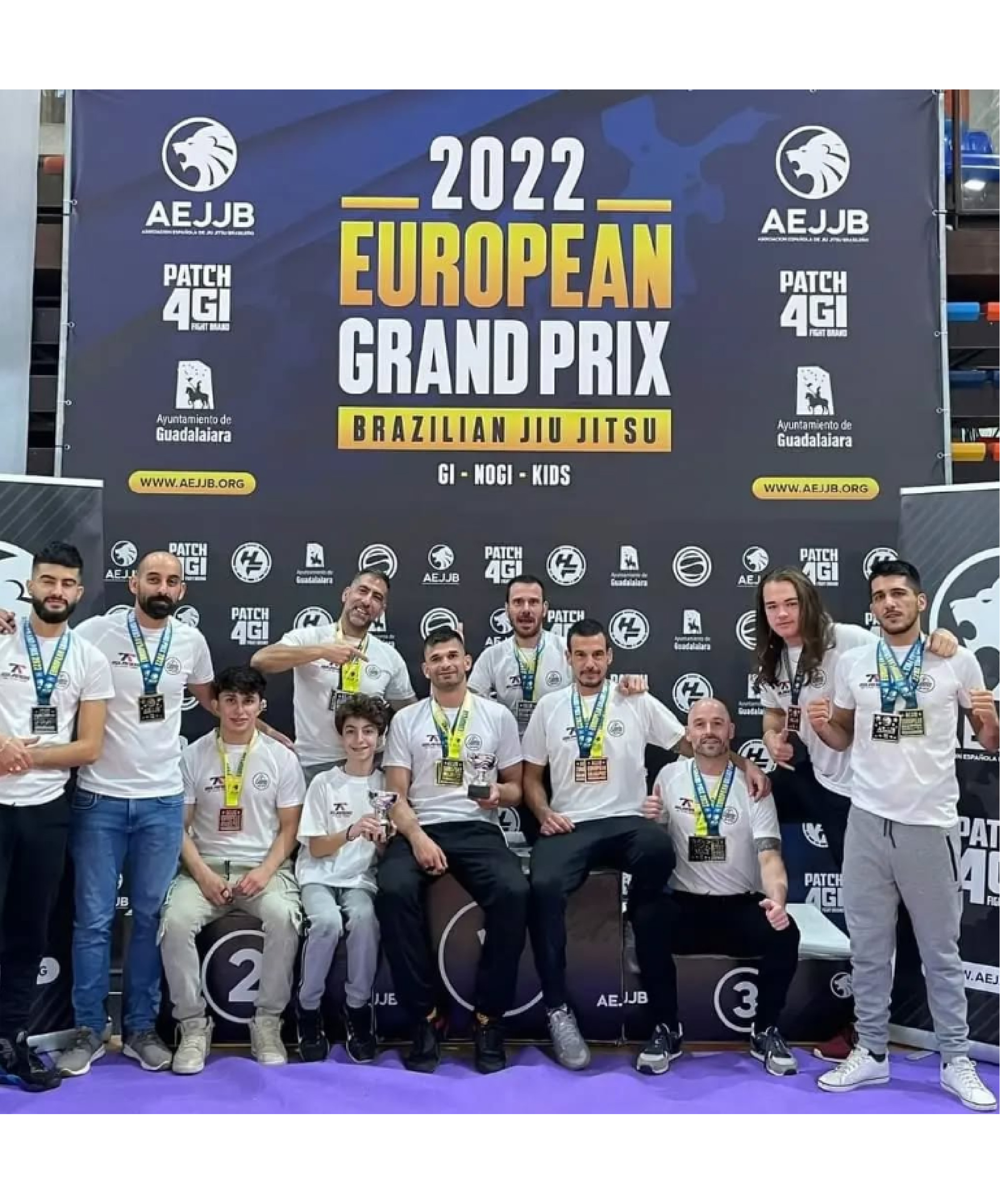 Campeones de Jiu Jitsu JP Team en Campeonato