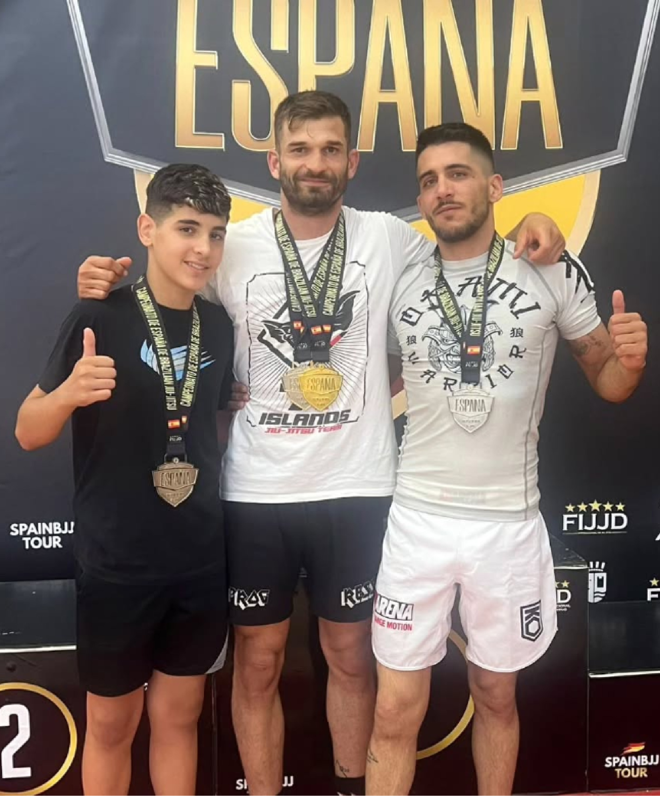 Equipo Medallista JP Team de campeones de Jiu Jitsu en Torneo